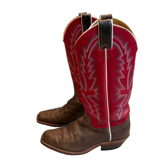 Justin Bent Rail BRL314 Square Toe Western Boots, Sz 6.5 C (also fits Sz 7B) - Picture 3 of 16